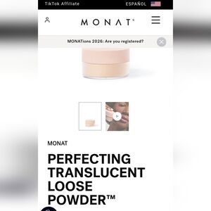 MONAT Perfecting Translucent Setting Powder — Nude Beige